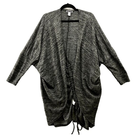 Another Story Oversized Cardigan Sweater Womens M Gray Heather Dolman Open - Picture 1 of 9